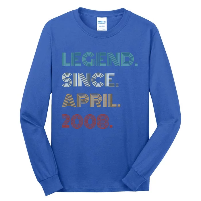 16 Years Old Legend Since April 2008 16th Birthday Tall Long Sleeve T-Shirt