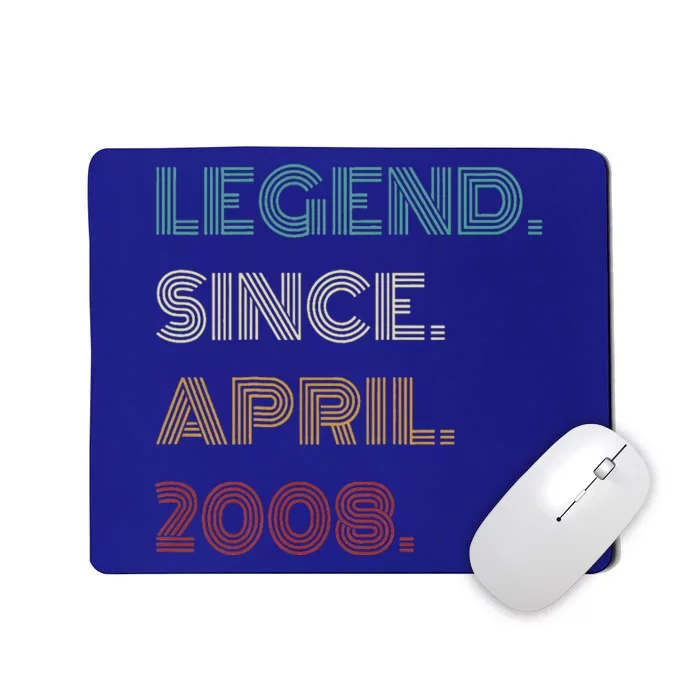 16 Years Old Legend Since April 2008 16th Birthday Mousepad