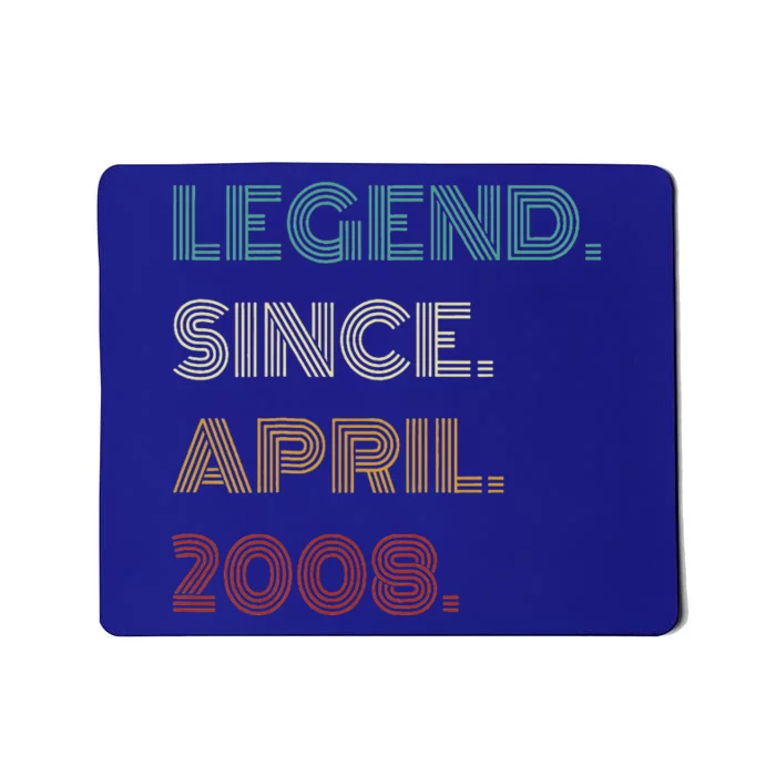 16 Years Old Legend Since April 2008 16th Birthday Mousepad