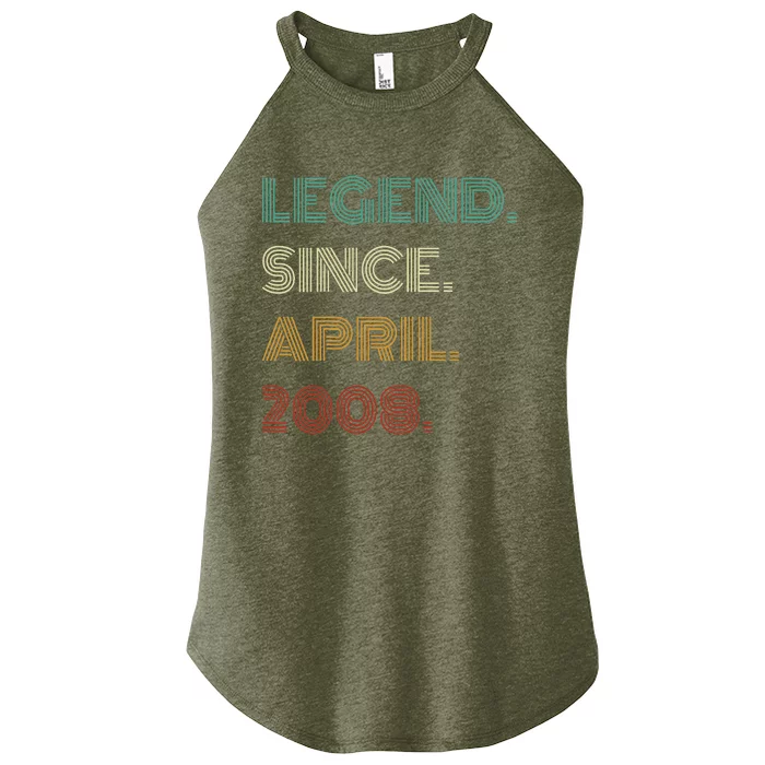 16 Years Old Legend Since April 2008 16th Birthday Women’s Perfect Tri Rocker Tank