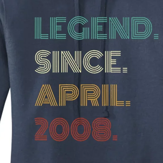 16 Years Old Legend Since April 2008 16th Birthday Women's Pullover Hoodie