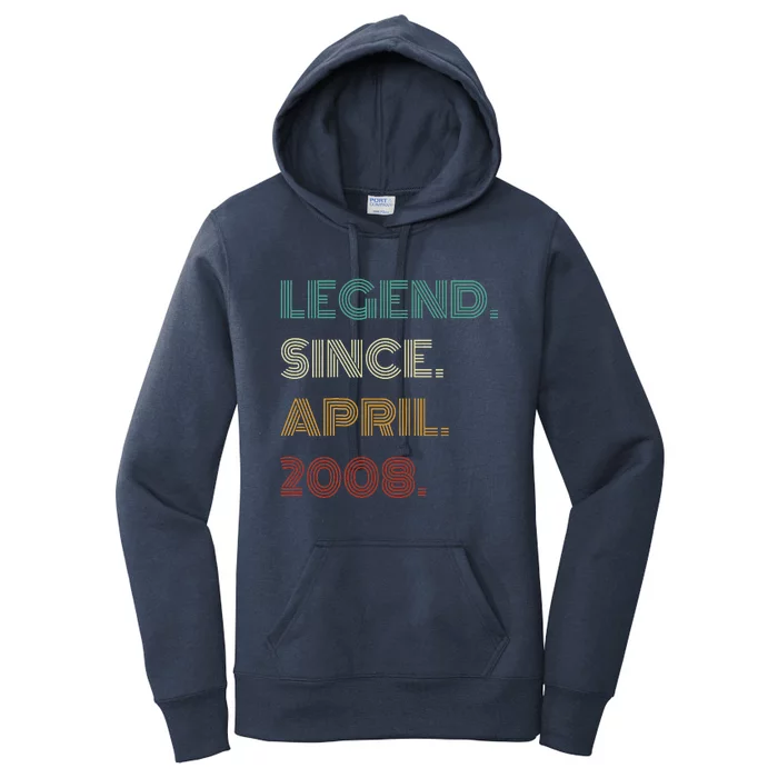 16 Years Old Legend Since April 2008 16th Birthday Women's Pullover Hoodie