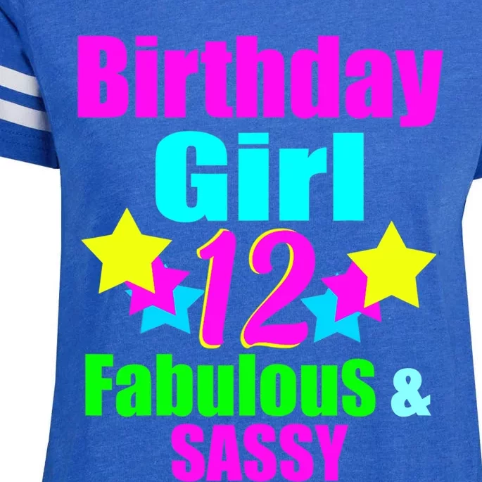 12 Year Old Girl Birthday Party Neon Bday Party Enza Ladies Jersey Football T-Shirt