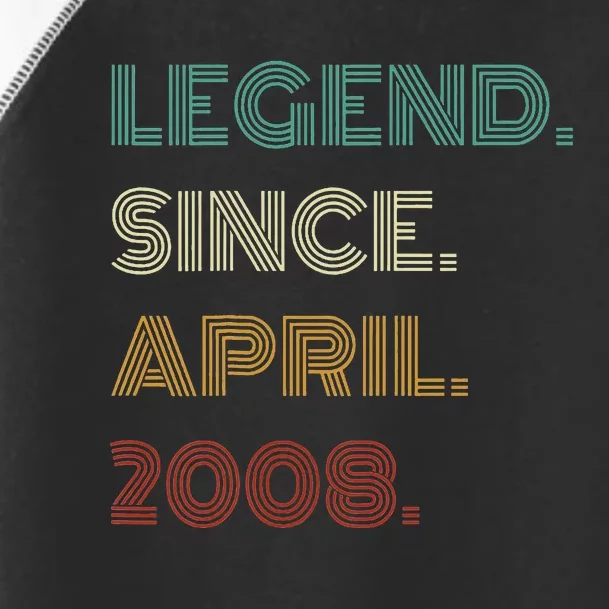 16 Years Old Legend Since April 2008 16th Toddler Fine Jersey T-Shirt