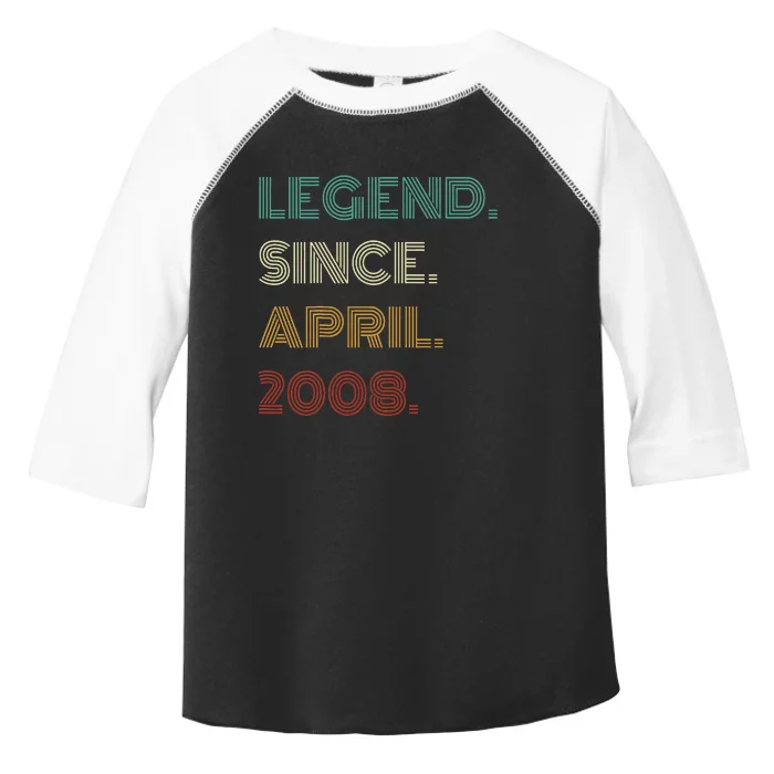 16 Years Old Legend Since April 2008 16th Toddler Fine Jersey T-Shirt