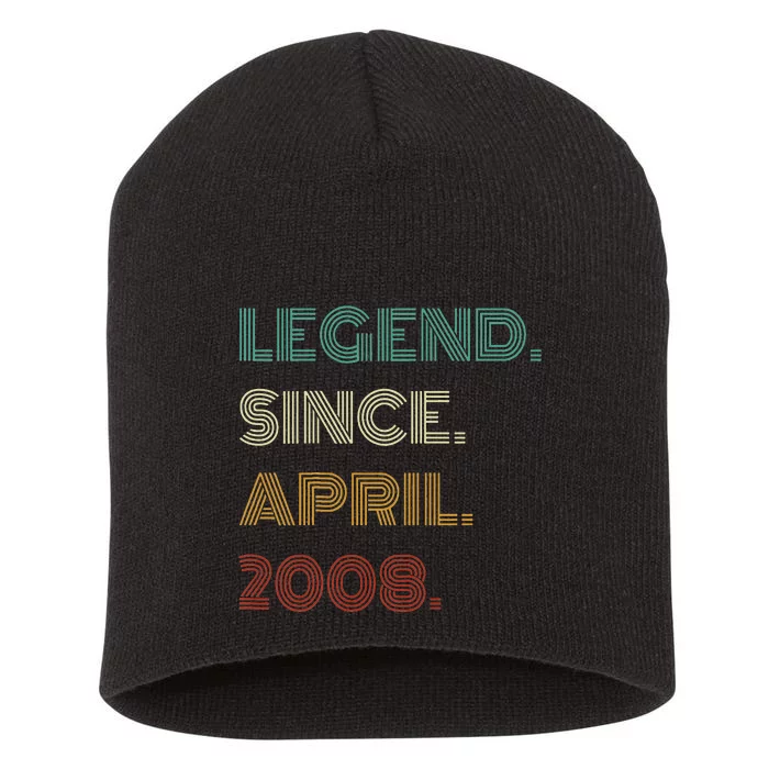 16 Years Old Legend Since April 2008 16th Short Acrylic Beanie