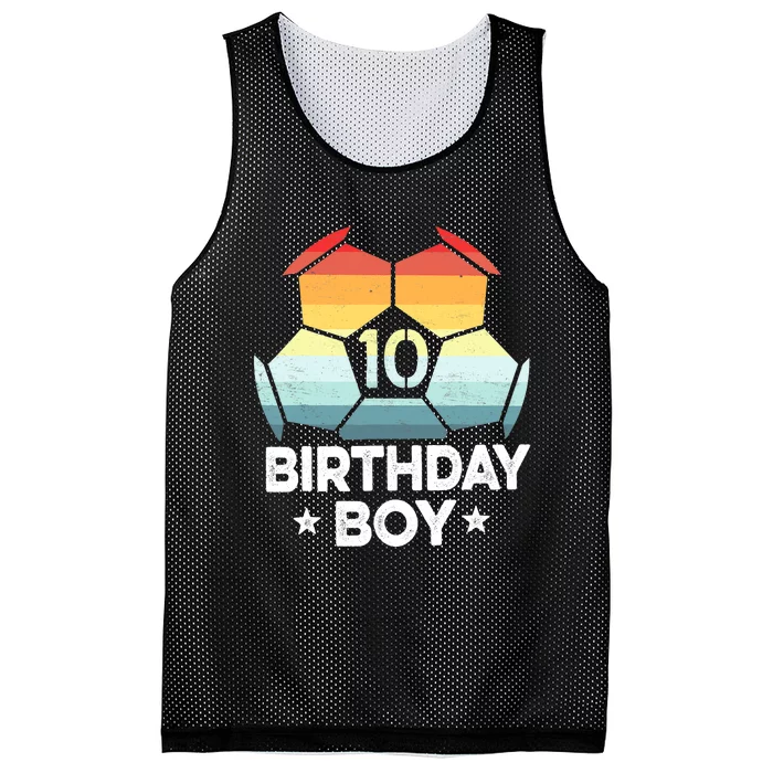 10 Year Old Soccer Player Gifts 10th Birthday Boy Tenth Bday Mesh Reversible Basketball Jersey Tank