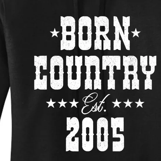 18 Year Old: Country Music Lover 2005 18th Birthday Women's Pullover Hoodie