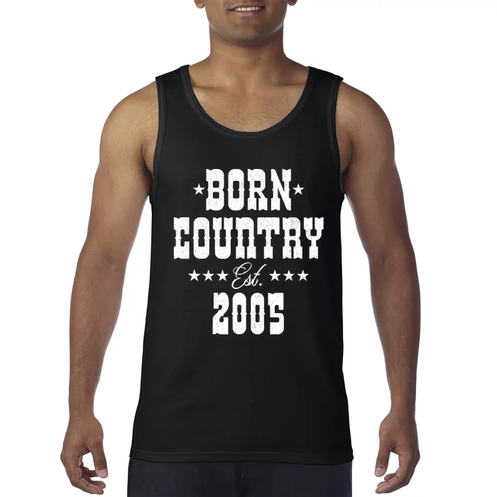 18 Year Old: Country Music Lover 2005 18th Birthday Tank Top