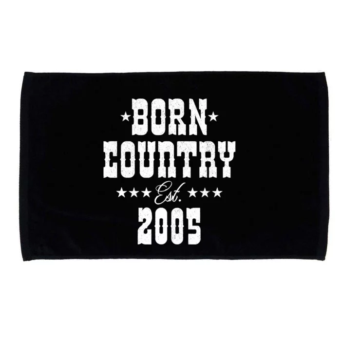 18 Year Old: Country Music Lover 2005 18th Birthday Microfiber Hand Towel