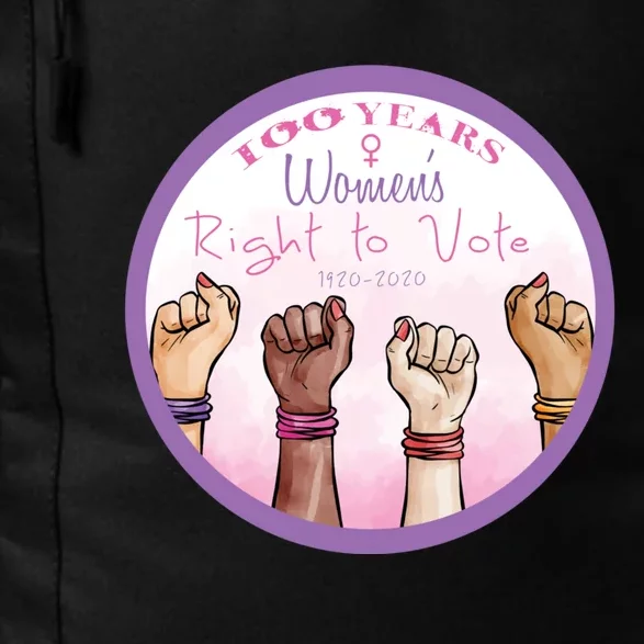 100 Years Right To Vote Centennial Xix 19th Amendment Suffragette Woman Voting Daily Commute Backpack