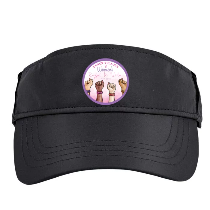 100 Years Right To Vote Centennial Xix 19th Amendment Suffragette Woman Voting Adult Drive Performance Visor