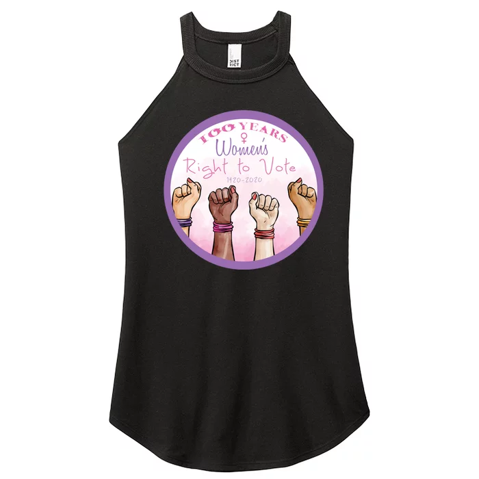 100 Years Right To Vote Centennial Xix 19th Amendment Suffragette Woman Voting Women’s Perfect Tri Rocker Tank