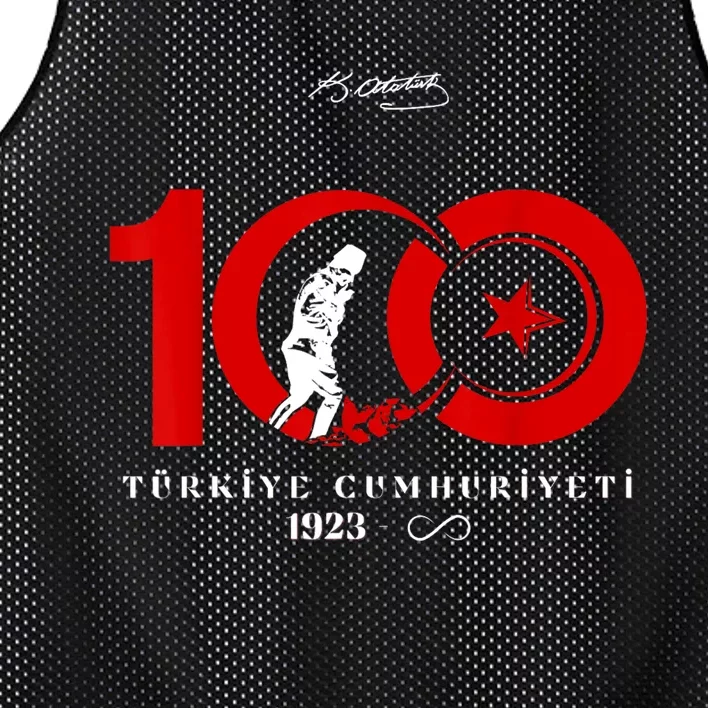 100 Yil TüRkiye Cumhuriyeti 1923 Mesh Reversible Basketball Jersey Tank