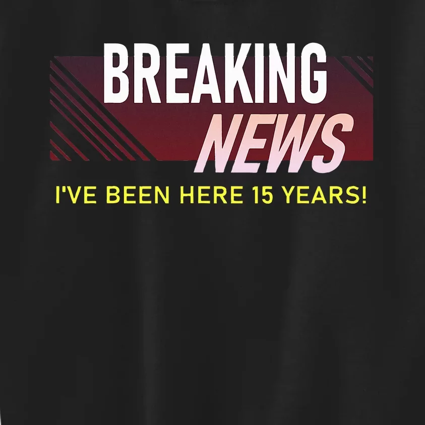 15 Year Work Anniversary 15th Employee Appreciation Kids Sweatshirt