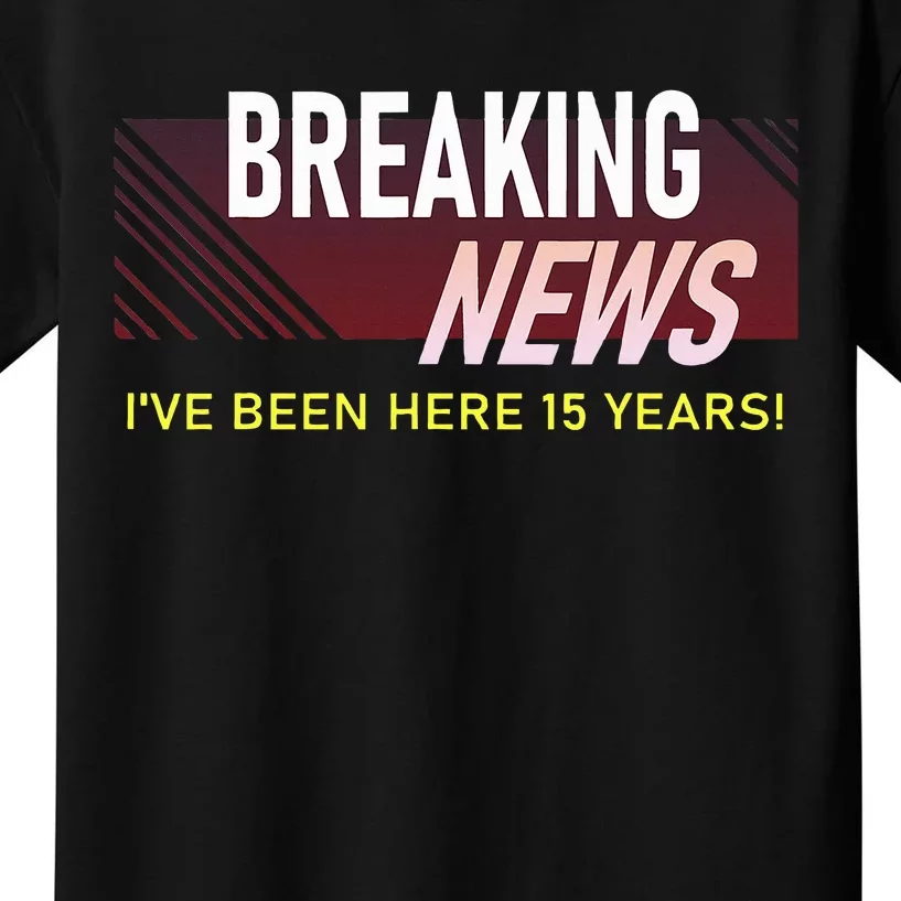 15 Year Work Anniversary 15th Employee Appreciation Kids T-Shirt