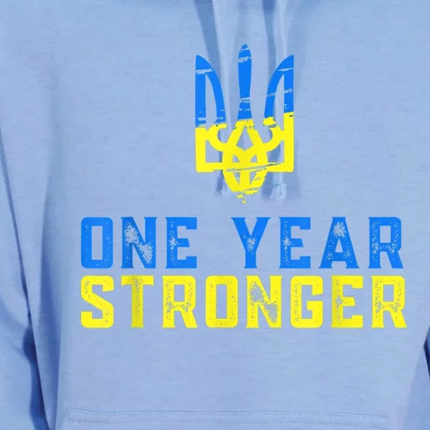 1 Year War Anniversary In Ukraine, Stand With Ukraine Unisex Surf Hoodie