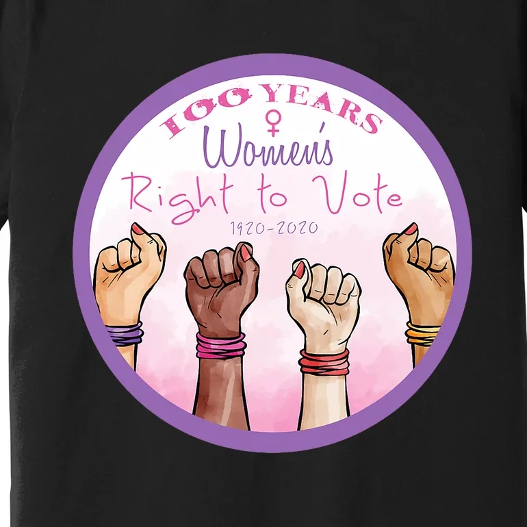 100 Years Women Right To Vote Centennial Xix 19th Premium T-Shirt