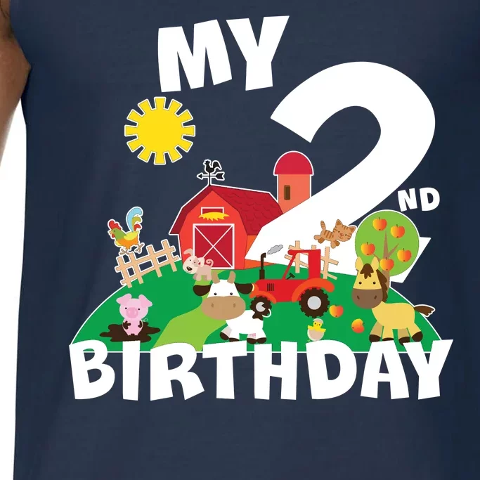 2 Year Old Farm My 2nd Birthday Comfort Colors® Tank Top