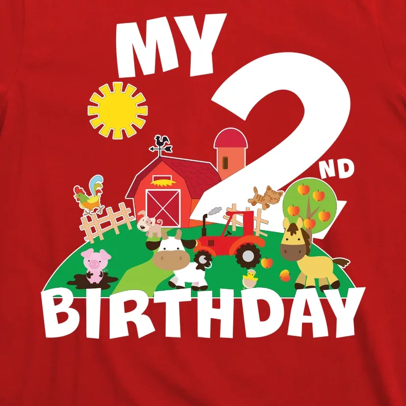 2 Year Old Farm My 2nd Birthday T-Shirt