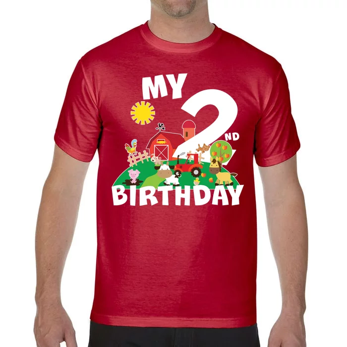 2 Year Old Farm My 2nd Birthday Comfort Colors T-Shirt