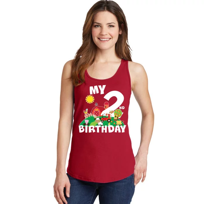 2 Year Old Farm My 2nd Birthday Ladies Essential Tank