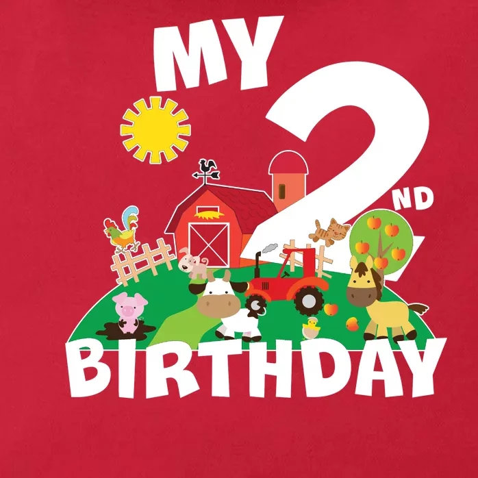 2 Year Old Farm My 2nd Birthday Zip Tote Bag