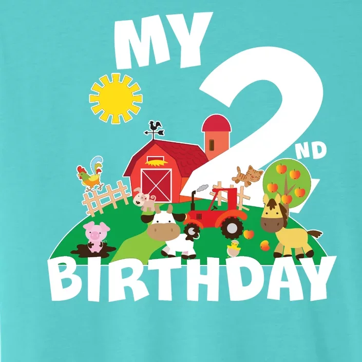 2 Year Old Farm My 2nd Birthday ChromaSoft Performance T-Shirt