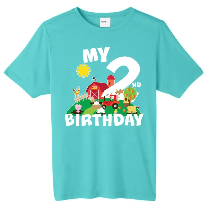 2 Year Old Farm My 2nd Birthday ChromaSoft Performance T-Shirt