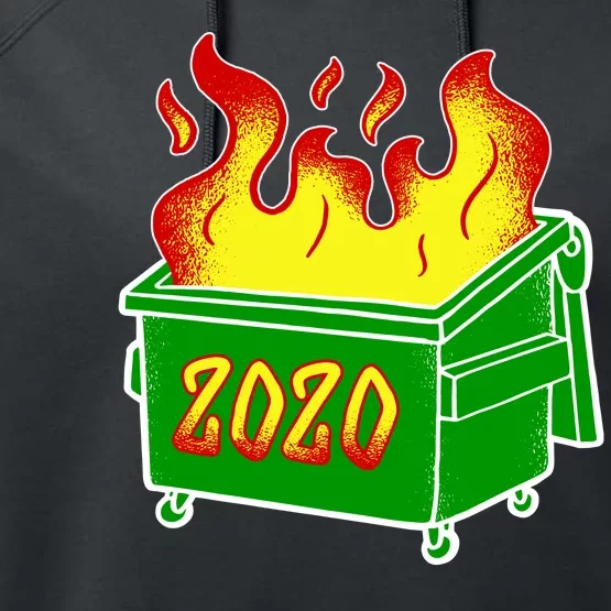 2020 Dumpster Fire Funny Disaster Performance Fleece Hoodie