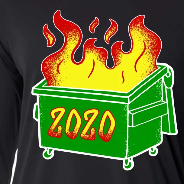 2020 Dumpster Fire Funny Disaster Cooling Performance Long Sleeve Crew