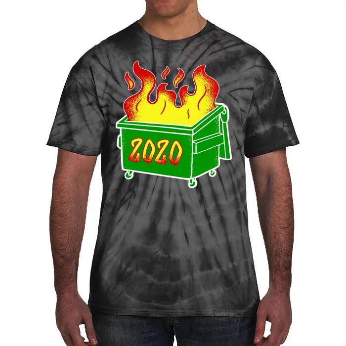 2020 Dumpster Fire Funny Disaster Tie-Dye T-Shirt