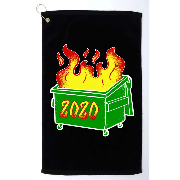 2020 Dumpster Fire Funny Disaster Platinum Collection Golf Towel