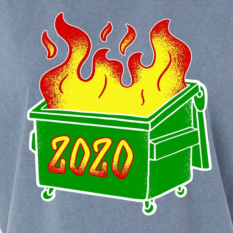 2020 Dumpster Fire Funny Disaster Garment-Dyed Women's Muscle Tee