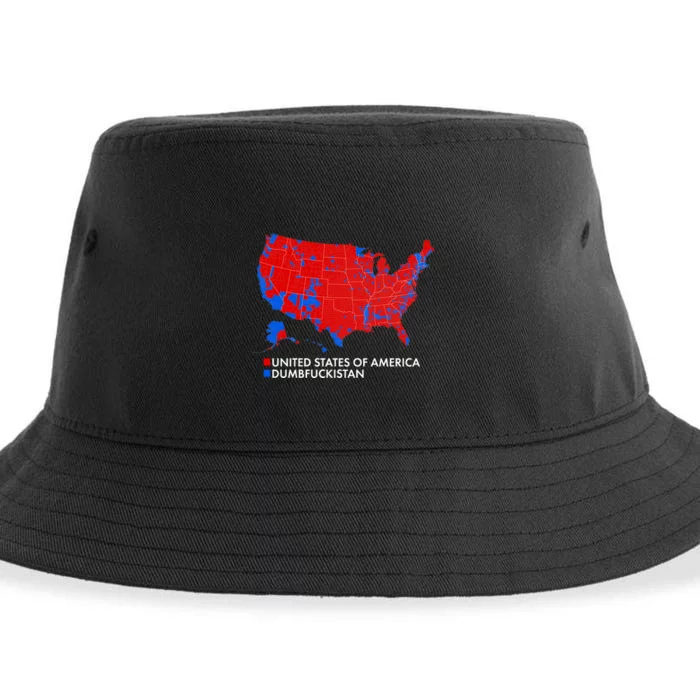 2020 Election Electoral Map Pro Trump Sustainable Bucket Hat