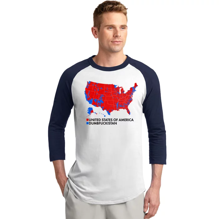 2020 Election Electoral Map Pro Trump Baseball Sleeve Shirt