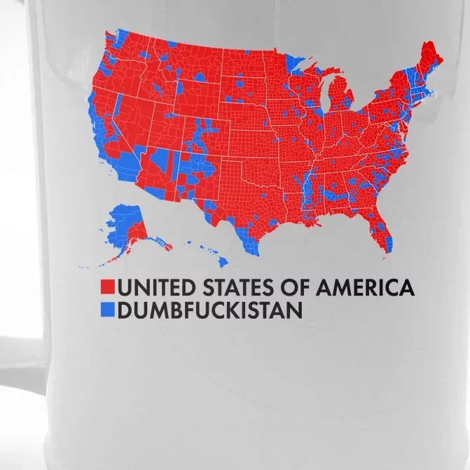 2020 Election Electoral Map Pro Trump Front & Back Beer Stein