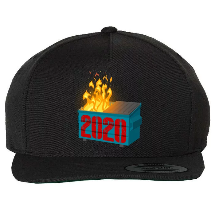 2020 Sucks A Dumpster Fire Wool Snapback Cap