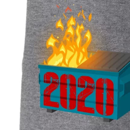 2020 Sucks A Dumpster Fire Doggie 3-End Fleece Hoodie