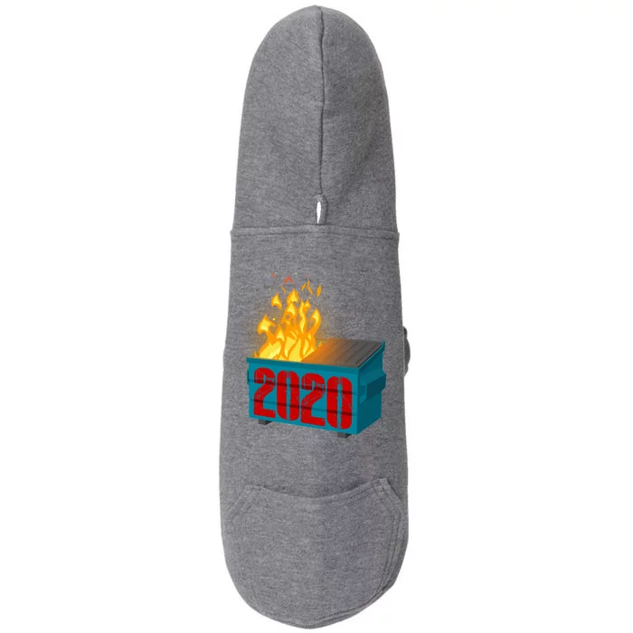 2020 Sucks A Dumpster Fire Doggie 3-End Fleece Hoodie