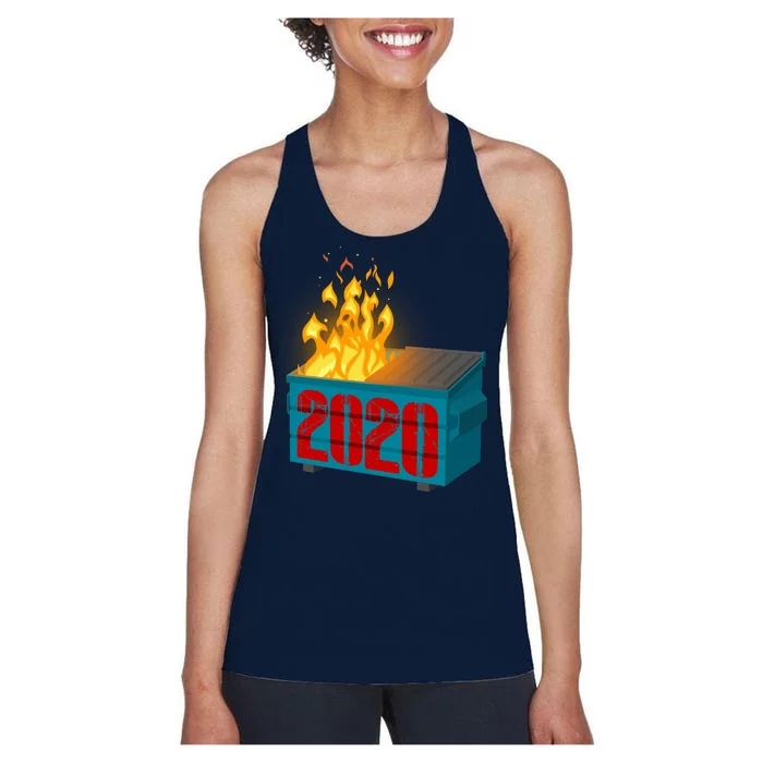 2020 Sucks A Dumpster Fire Women's Racerback Tank