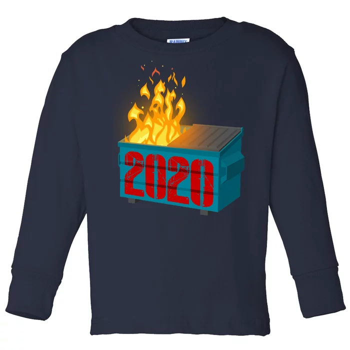 2020 Sucks A Dumpster Fire Toddler Long Sleeve Shirt