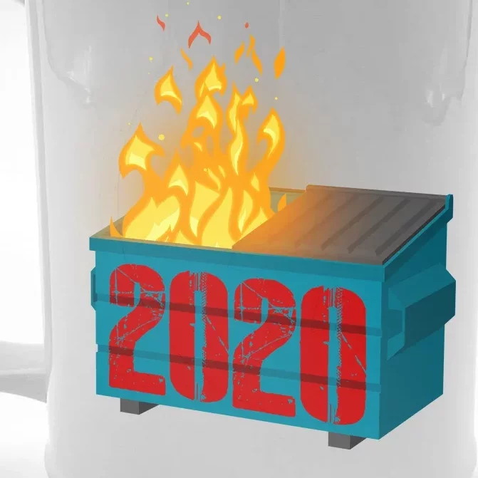 2020 Sucks A Dumpster Fire Front & Back Beer Stein