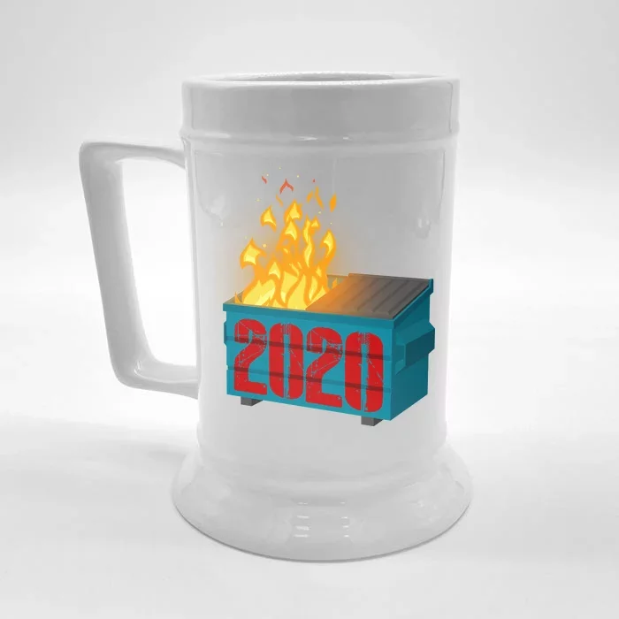 2020 Sucks A Dumpster Fire Front & Back Beer Stein