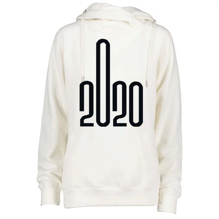 2020 Sucks Middle Finger Womens Funnel Neck Pullover Hood