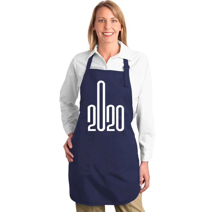 2020 Sucks Middle Finger Full-Length Apron With Pocket