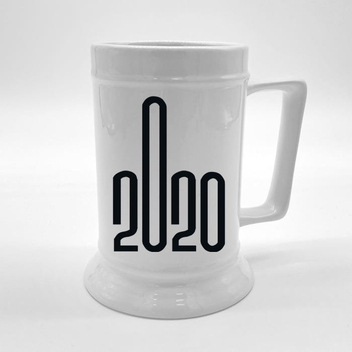 2020 Sucks Middle Finger Front & Back Beer Stein