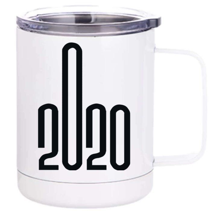 2020 Sucks Middle Finger Front & Back 12oz Stainless Steel Tumbler Cup