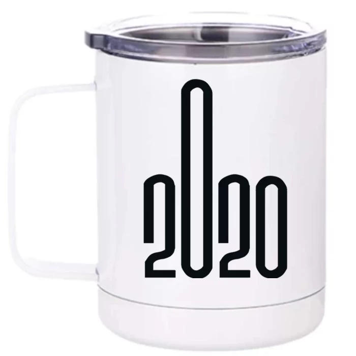 2020 Sucks Middle Finger Front & Back 12oz Stainless Steel Tumbler Cup