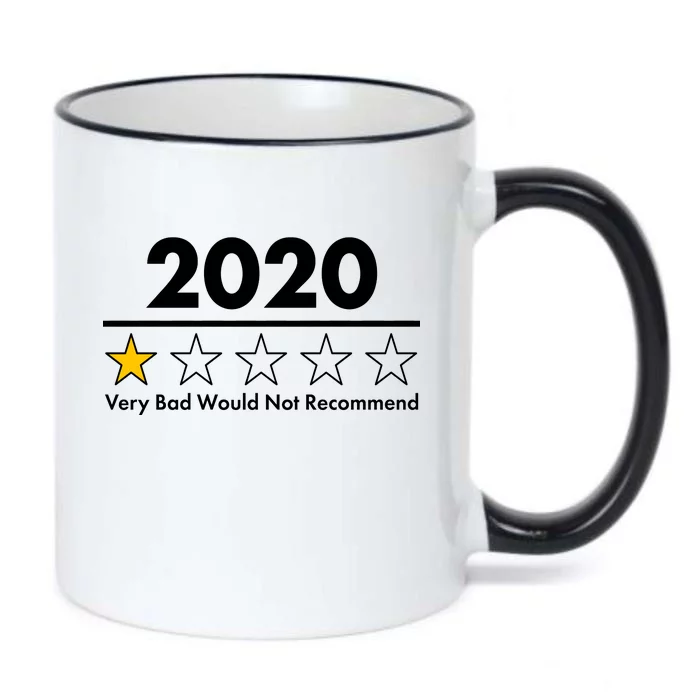 2020 Sucks One Star Rating Very Bad Black Color Changing Mug